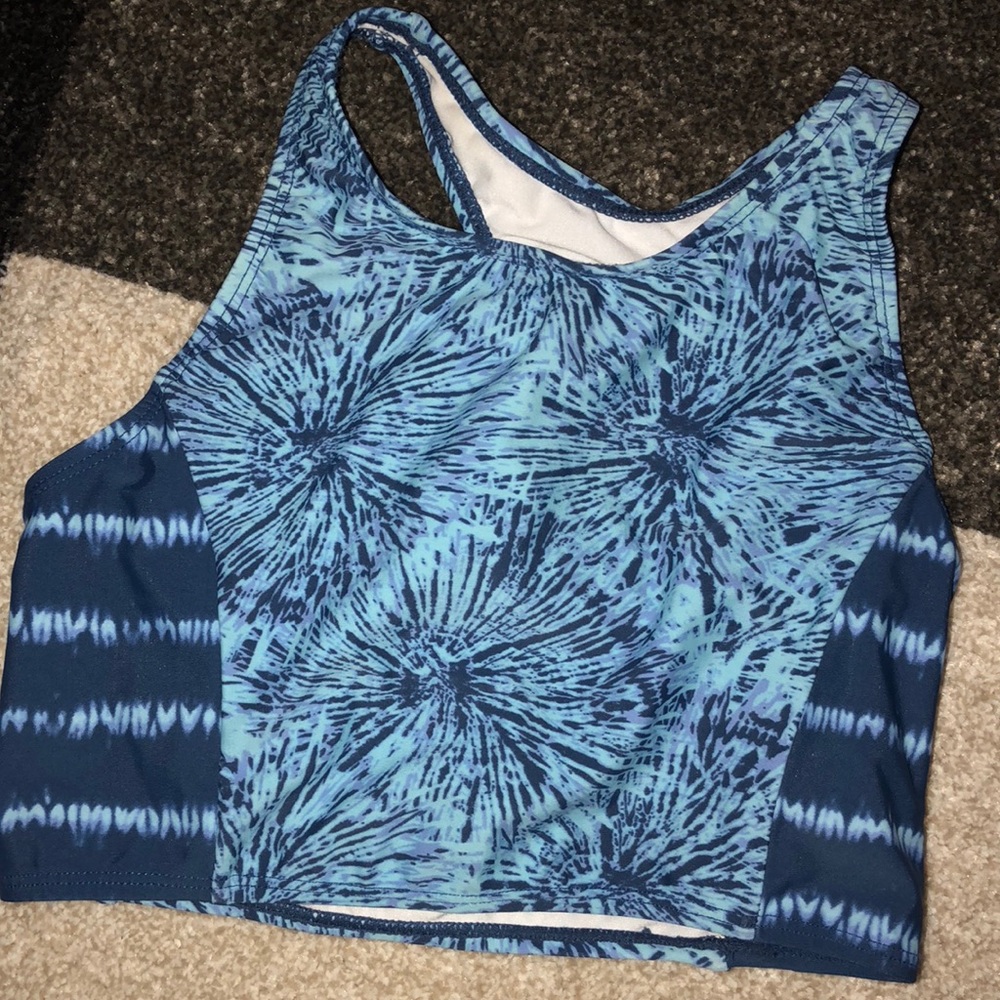 ☠️5/$20 ☠️WAVE ZONE | GIRLS TIE DYE SWIM TOP LARGE
